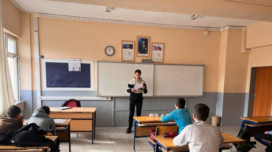 Çedes projesi kapsamında Aralık ayının değerleri olarak sorumluluk, temizlik ve sağlıklı yaşam belirlendi.